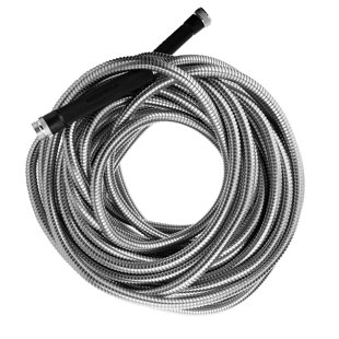 ASSEENONTV Bionic Steel Garden Hose 304 Stainless Steel Metal Hose, Super Tough & Flexible Water Hose