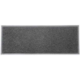 EVIDECO Outdoor Runner Mat Scraper Front Door Mat PVC Non-Slip Backing 48x18
