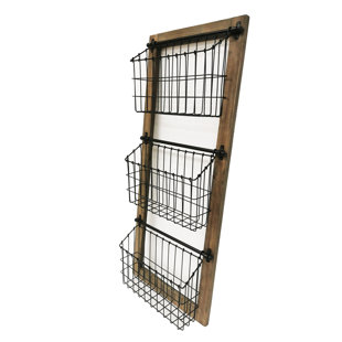 CARINA'S COLLECTION Wall Organizer with Wall Baskets