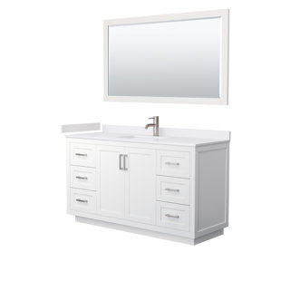WYNDHAM COLLECTION Miranda 60" Single Bathroom Vanity with Mirror
