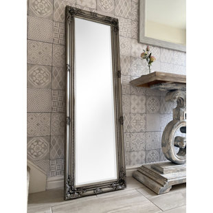 ASTORIA GRAND Sade Tall Solid Wood Framed Wall or Dressing Mirror