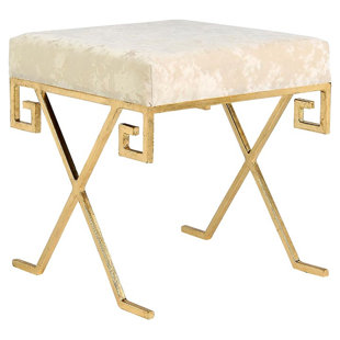 ELLAHOME Salonica Faux Fur Upholstered Bench