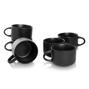 TEN STRAWBERRY STREET Wazee Matte Oversized 22 oz Mug (Set of 6)