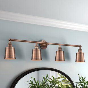 THREE POSTS™ Lavender Hill 4 - Light Dimmable Vanity Light