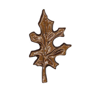 BUCK SNORT LODGE 2 3/16" Leaf Novelty Knob
