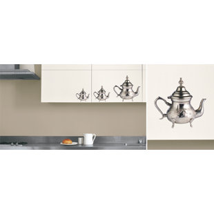 RETROSPECT GROUP Théières Water Resistant Decorative Wall Decal