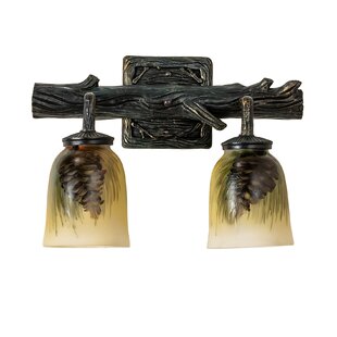 MEYDA LIGHTING Rustic Lodge Resin Armed Sconce