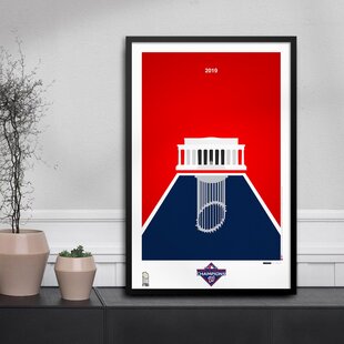 S. PRESTON ART + DESIGNS Minimalist 2019 MLB World Series Trophy By S. Preston Washington Nationals