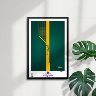 S. PRESTON ART + DESIGNS Minimalist 2018 MLB World Series Trophy By S. Preston Boston Red Sox