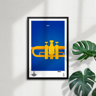 S. PRESTON ART + DESIGNS Minimalist 2019 NHL Stanley Cup By S. Preston St. Louis Blues
