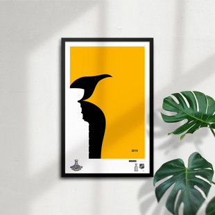 S. PRESTON ART + DESIGNS Minimalist 2016 NHL Stanley Cup By S. Preston Pittsburgh Penguins