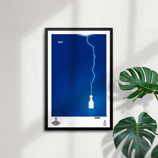 S. PRESTON ART + DESIGNS Minimalist 2020 NHL Stanley Cup By S. Preston Tampa Bay Lightning