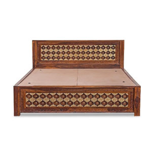 HIBASHI FURNITURE Mogra Solid Wood Storage Bed