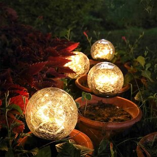 SOLARERA 30LED Low Voltage Solar Garden Lights Integrated LED Solar Powered Lights for Garden Patio Decor (Set of 4)