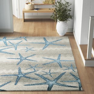 SAND & STABLE™ Bayshore Machine Made Power Loom Polypropylene Area Rug in Blue/Gray