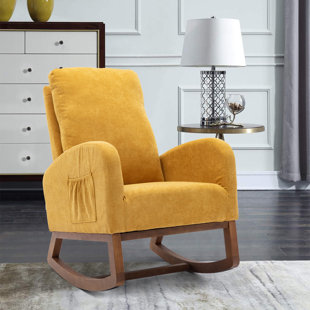 HOVEYY Upholstered Rocking Chair