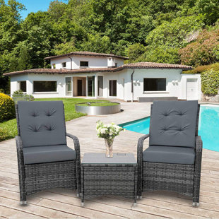 CLASSICLIVING Alessia 2 Seater Bistro Set with Cushions