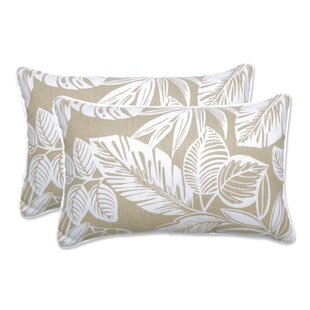 PILLOW PERFECT Floral Indoor/Outdoor Reversible Throw Pillow (Set of 2)