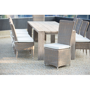 PADMAS PLANTATION Nico Outdoor Dining Side Chair with Cushion