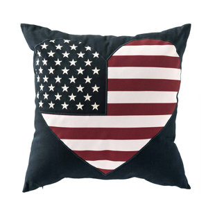 PLOW & HEARTH Embroidered Indoor/Outdoor Throw Pillow