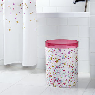 ALLURE HOME CREATIONS 1.69 Gallons Plastic Open Waste Basket