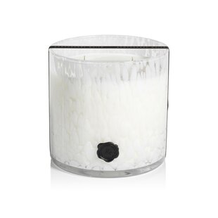 ZODAX Apothecary Guild Opal Gardenia Scented Jar Candle with Glass Holder