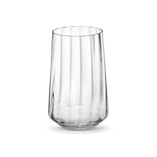 GEORG JENSEN Bernadotte 13 oz. Lead Free Crystal Drinking Glass (Set of 6)