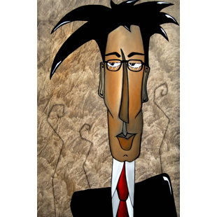 BUY ART FOR LESS Watch Your Back Jack Painting Print on Wrapped Canvas