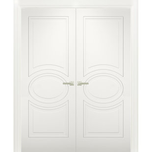 VDOMDOORS Mela Paneled Manufactured Wood Solid Standard White Doors