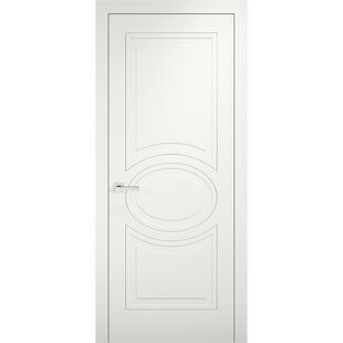 VDOMDOORS Mela Paneled Manufactured Wood Solid Standard White Door