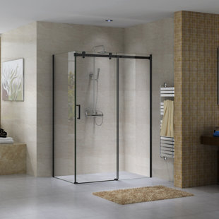 JADE BATH Hasper 48" W x 36" D x 78.75" H Frameless Rectangle Sliding Shower Enclosure