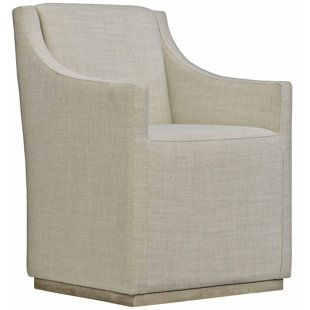BERNHARDT Casey Upholstered Wingback Arm Chair in Sand