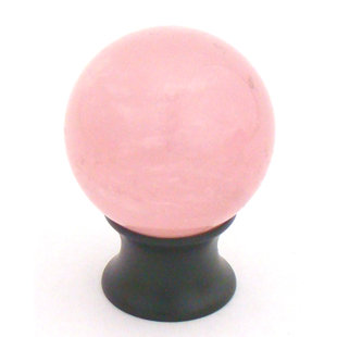 MYTERRA GEMSTONE HARDWARE Rose Quartz Cabinet Knob