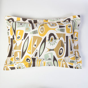 SIN IN LINEN Atomic Dreams 100% Cotton Pillow Sham