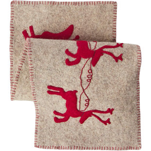 THE HOLIDAY AISLE® Delmonte Handmade Hand Felted Wool Table Runner