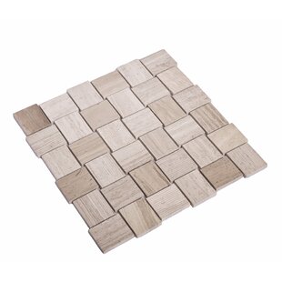 TILE CLUB Textured Brick Basketweave Marble Mosaic Tile