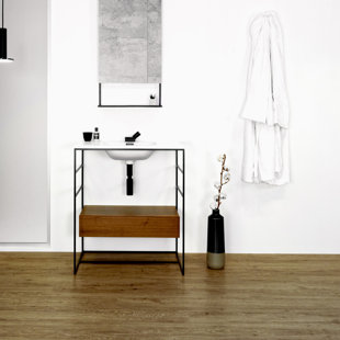 WETSTYLE C2 30" Single Bathroom Vanity Set with Towel Holder and Mirror