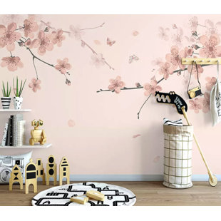 GK WALL DESIGN Floral Wall Mural