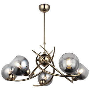 HOMEMANIA Kronleuchter 5-flammig Hedra