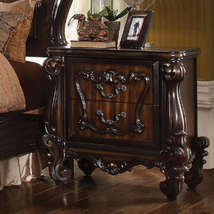 AVERY HOME FURNITURE Versailles Solid Wood Nightstand