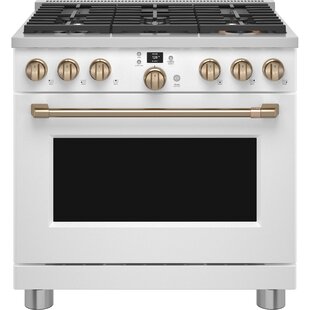 Café 36" Smart Dual-Fuel Commercial-Style Range With 6 Burners (Natural Gas)