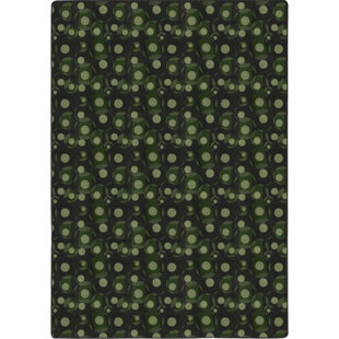 Joy Carpets Games People Play - Gaming & Sports Area Rugs Corner Pocket, 5'4" x 7'8", Green