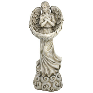 DESIGN TOSCANO Angel with Winarden Dish Garden Statue