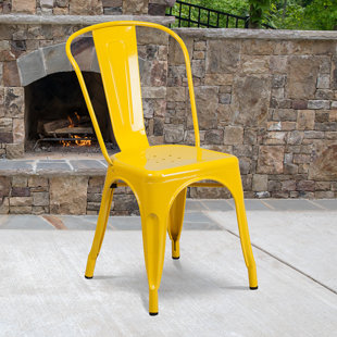 WILLISTON FORGE Commercial Grade Distressed Indoor-Outdoor Stackable Chair