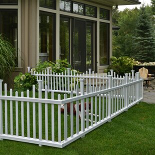 ZIPPITY OUTDOOR PRODUCTS Zippity 2.5 ft. H x 4.7 ft. W Madison No-Dig Vinyl Fence Kit (2 Panels)