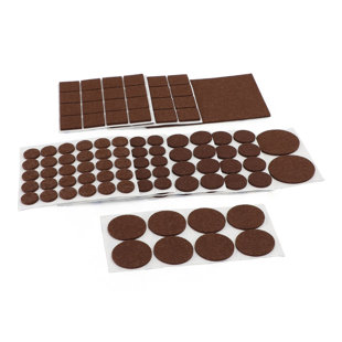 BRUCE&SHARK 145Pcs Furniture Pads Chair Leg Floor Protectors Felt Pads Hardwood Floors