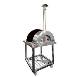 Medici & Co. Stainless Steel Free Standing Wood Burning Pizza Oven