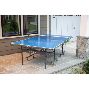 JOOLA USA Joola Nova Outdoor Table Tennis Table - Foldable Outside Ping Pong Table for Outdoor and Indoor Use - Waterproof Aluminum Surface with Weatherproof Ping Pong Net and Post Set