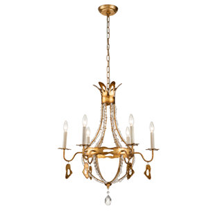 ROSDORF PARK Gaby 6 - Light Dimmable Empire Chandelier