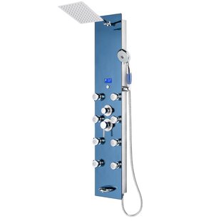 Blue Ocean 52 inch Aluminum Shower Panel With Shower Head